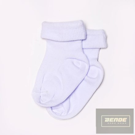 Topp Baba zokni/Bokazokni visszahajtott fehér