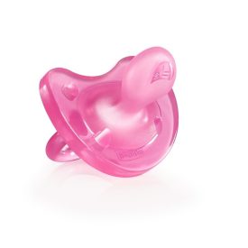   CHICCO Physio Soft csupa-szilikon cumi - 6-16 hó rózsaszín