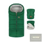 PETITE&MARS Téli szett Jibot 3in1 bundazsák + kézmelegítő kesztyű babakocsira Jasie Juicy Green