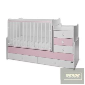   Lorelli Maxi Plus kombi ágy 70x160 -Orchid & Orchid Pink ÚJ