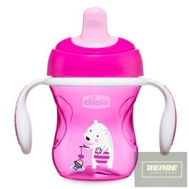   CHICCO Training Cup 2in1 gyakorló-itatópohár kivehető szeleppel rózsaszín  AJÁNLOTT KOR: 6H +