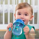 CHICCO Training Cup 2in1 gyakorló-itatópohár kivehető szeleppel rózsaszín  AJÁNLOTT KOR: 6H +