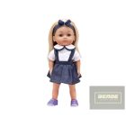 Magyarul beszélő Charlotte, farmer szoknyában 36 cm