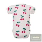 EEVI rövid ujjú átlapolós BODY CHERRY ECRU