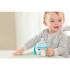 Chicco Natural Feeling csőrös itatópohár - kék mintás 6h +