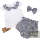 Zyzio&Zuzia 3 részes nyári szett,,rövid ujjú felső+bugyi+fejpánt-galléros