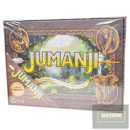 Jumanji társasjáték,új kiadás ,fa dobozban-Spin Master