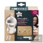 Tommee Tippee cumisüveg CTN duo 260 ml átlátszó 0+