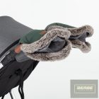 PETITE&MARS Kesztyű / Kézmelegítő babakocsira Furry Veritable Khaki