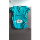Mommy Style kukucskálós kismama felső,rövid  ujjú/Zöld !