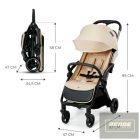 Kinderkraft sportbabakocsi Apino automata Dune bézs