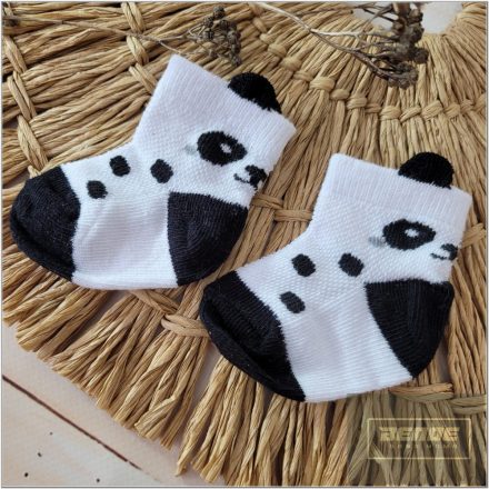 Zyzi&Zuzia babazokni -fekete -fehér panda
