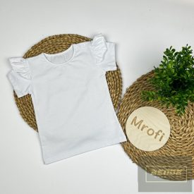 MROFI kislány rövid ujjú ,fehér felső -Diana