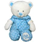 Plüss bébi maci kezeslábasban 25cm 