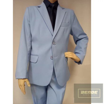 Trendi karcsúsított slim világos kék fiú öltöny