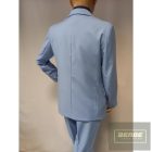 Trendi karcsúsított slim világos kék fiú öltöny