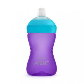   Avent SCF802/02 Puha harapásálló csőrös pohár 300 ml LILA 9m+