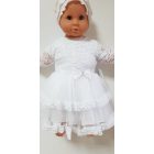 Lány csipke+tüll keresztelő ruha