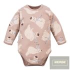 EEVI Cool Beary  kisfiú hosszú ujjú body -bézs