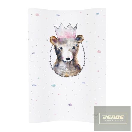 Ceba pelenkázó lap puha 2 oldalú 50x70cm COSY Watercolor maci princess