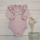 Zyzio&Zuzia  kislány fodros ,kétállású  body -púder