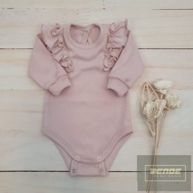 Zyzio&Zuzia  kislány fodros ,kétállású  body -púder