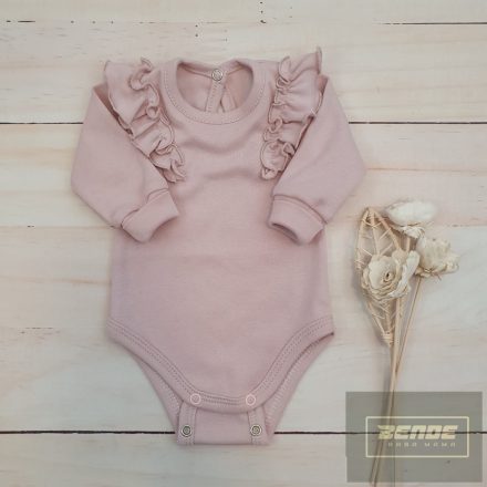 Zyzio&Zuzia  kislány fodros body -púder