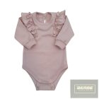 Zyzio&Zuzia  kislány fodros ,kétállású  body -púder