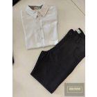 Chipi&Chips fiú alkalmi ,hosszu ujjú fehér ing,sötétkék betéttel