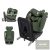 Lorelli Auriga 360 isofix autósülés 40-150cm - Green