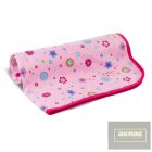 EEVI Pamut takaró virágok rózsaszín 78x88 cm