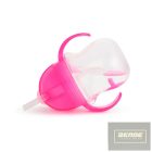 Munchkin itatópohár szívószálas súlyozott Tip and Sip 207ml 6hó rózsaszín