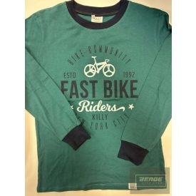 Killy fiú hosszú ujjú felső -Bike zöld