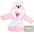 Zyzio&Zuzia cuki -figurás köntös -fehér-szürke rózsaszín Koala