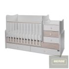 Lorelli Maxi Plus kombi ágy 70x160 -Trio White/Ligh Oak