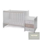 Lorelli Maxi Plus kombi ágy 70x160 -Trio White/Ligh Oak