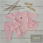 Zyzio&Zuzia Háromrészes kislány együttes-rózsaszín