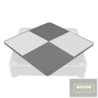 Gyerek szett NEW BABY - asztal két székkel szürke -fehér