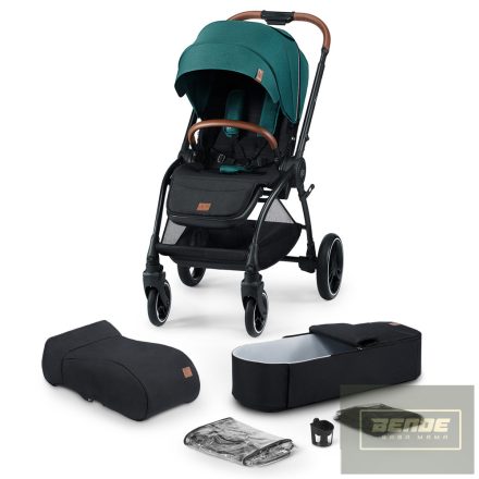 Kinderkraft babakocsi többfunkciós Evolution Cocoon 2in1 puha mózessel Midnight green