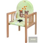 Bükkfa etetőszék New Baby Victory természetes Macik 2