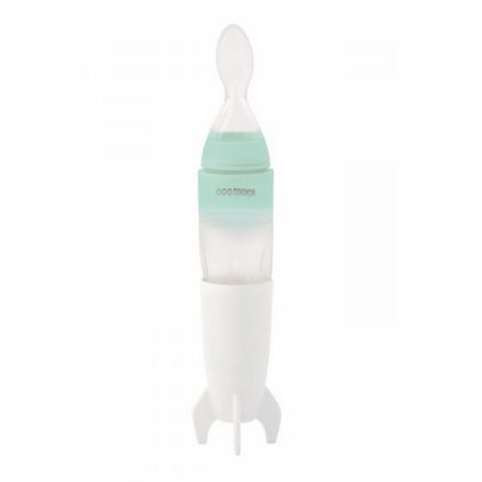 Kikkaboo babaetető szilikonos kanállal 90 ml rocket menta