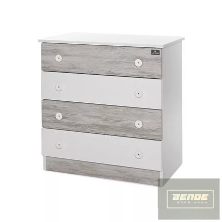 Lorelli Komód -   White & Artwood -új