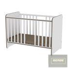 Lorelli Sweet Dream kiságy 60x120 - White & Coffee / Fehér & Kávé