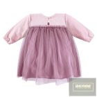 EEVI hosszu ujjú tüll ruha Ceremony sötétrózsa