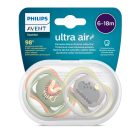 Philips AVENT SCF085/17 ultra air játszócumi - mintás fiús (oroszlán) 6-18hó 2db