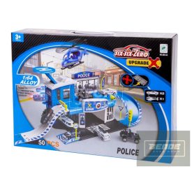   Rendőrségi parkolóház és helikopter leszálló 2 db kisautóval