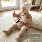 Zyzio&Zuzia 5 részes  keresztelőruha szett ,bodyval , barna