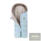 PETITE&MARS Téli szett Arctic 4in1 bundazsák + kézmelegítő kesztyű babakocsira Furry Rose Petal