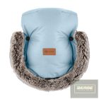 PETITE&MARS Téli szett Arctic 4in1 bundazsák + kézmelegítő kesztyű babakocsira Furry Rose Petal