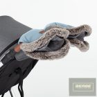 PETITE&MARS Téli szett Arctic 4in1 bundazsák + kézmelegítő kesztyű babakocsira Furry Rose Petal